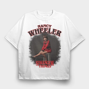 Stranger Things Nancy Wheeler, Tricou Oversize Barbati (Unisex)