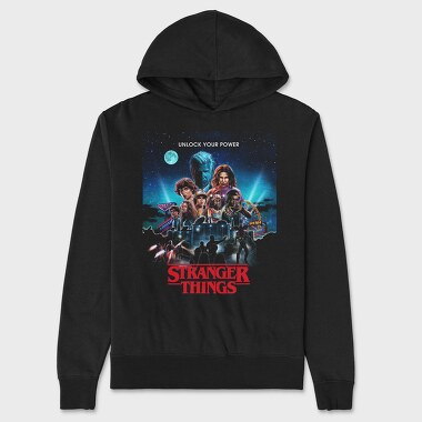 Stranger Things Power, Hanorac Oversize Barbati (Unisex)