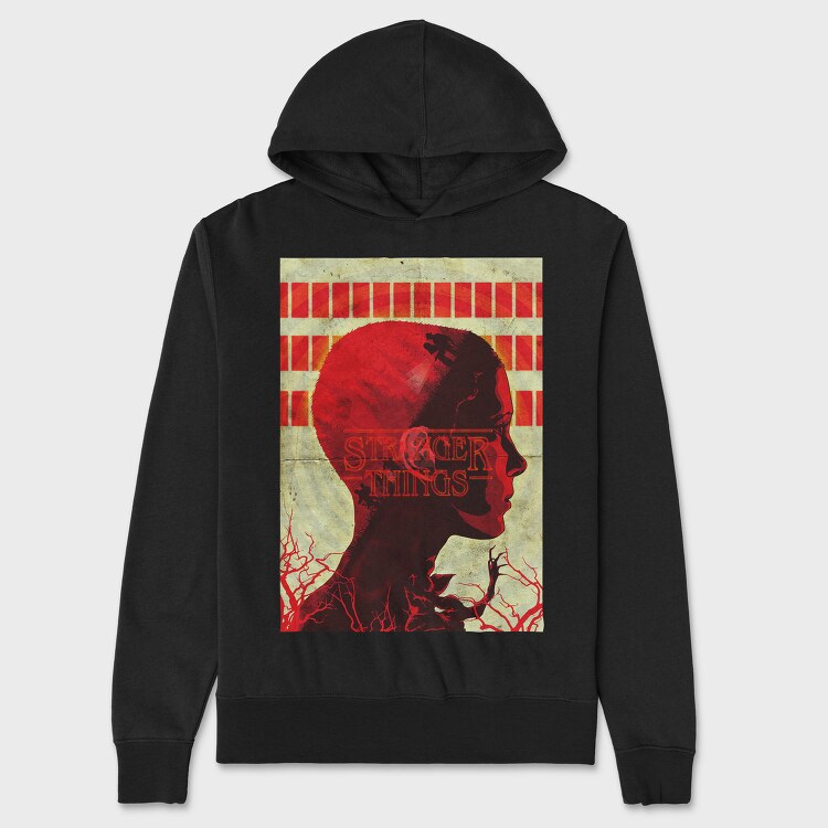Stranger Things Red, Hanorac Oversize Barbati (Unisex)