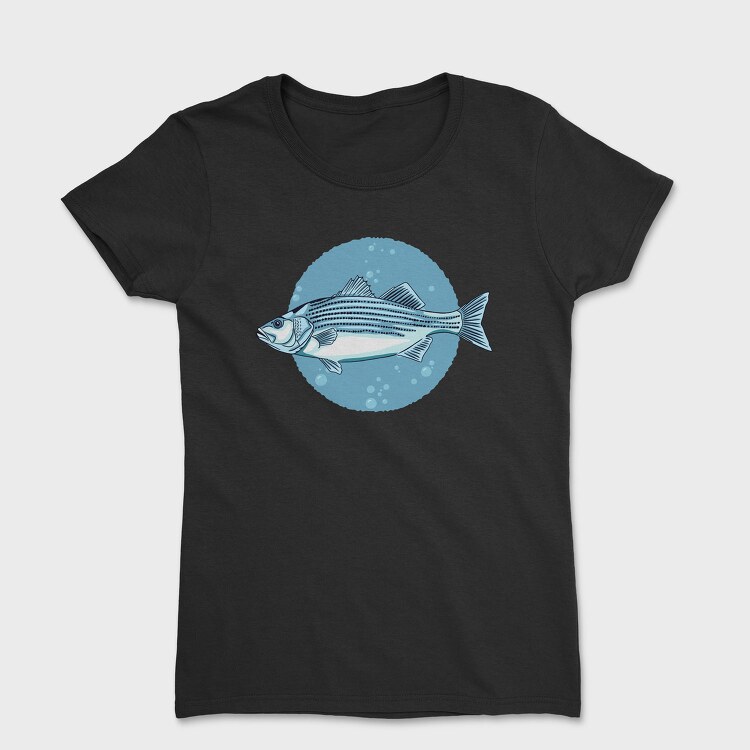 Stripped Bass Fish, Tricou Femei