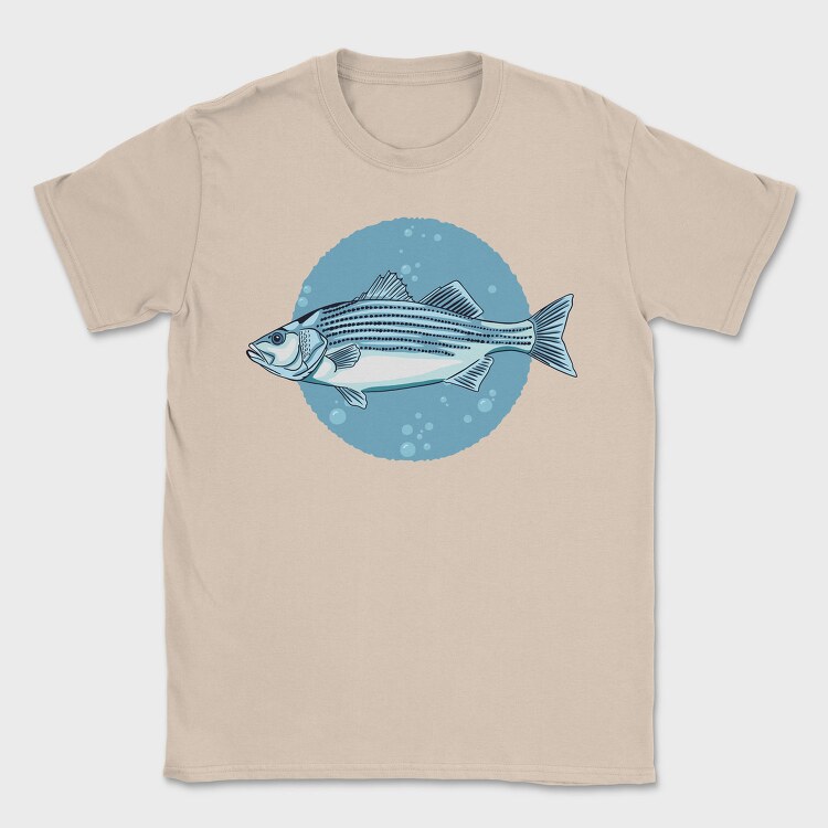 Stripped Bass Fish, Tricou Barbati (Unisex)
