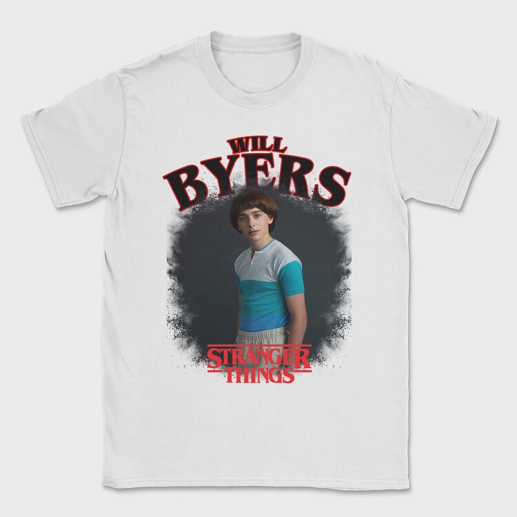 Stranger Things Will Byers Halftone, Tricou Barbati (Unisex)