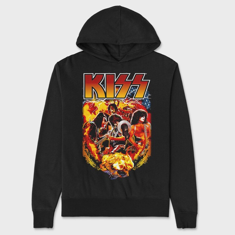 Kiss 4, Hanorac Oversize Barbati (Unisex)