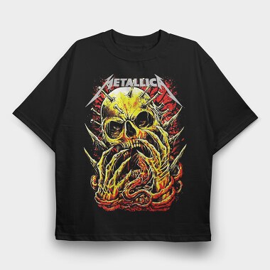 Metallica 2, Tricou Oversize Barbati (Unisex)