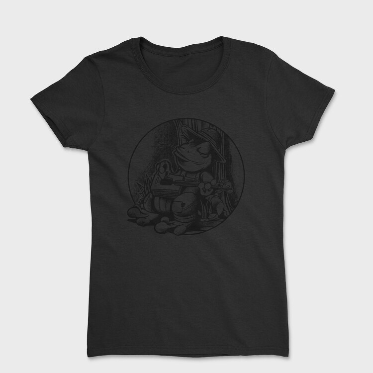 Frog With Guitar, Tricou Femei