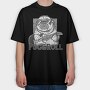 Pug And Roll, Tricou Oversize Barbati (Unisex)
