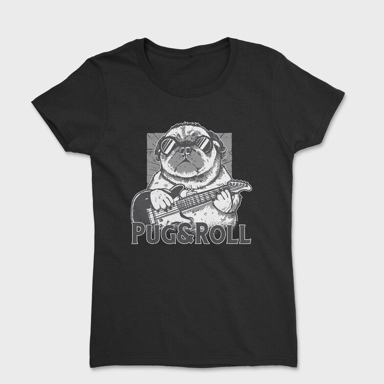 Pug And Roll, Tricou Femei