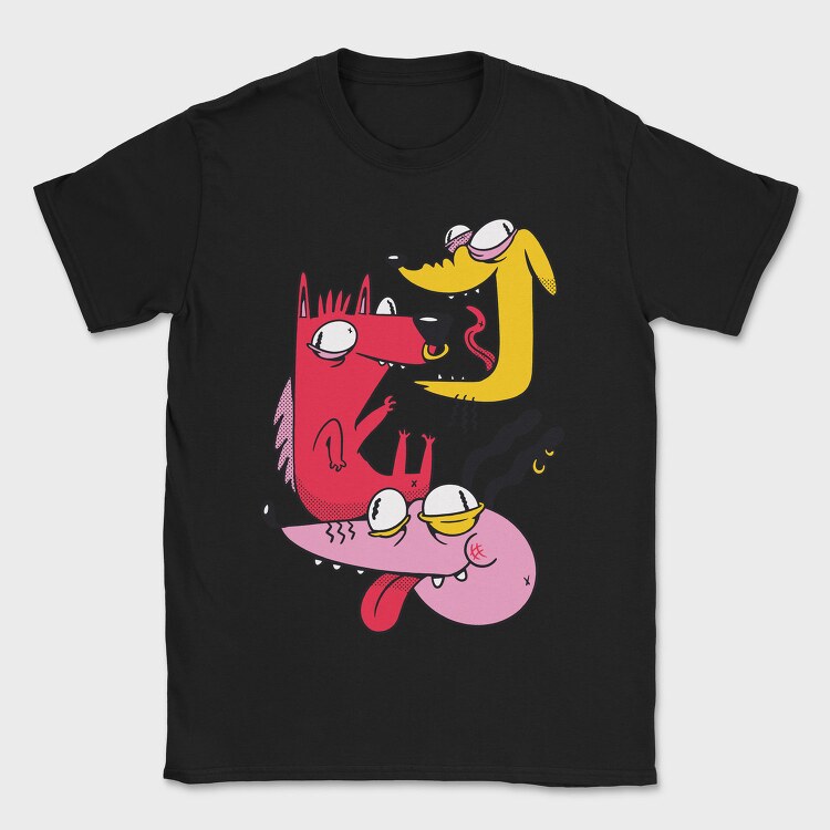 Crazy Dog, Tricou Barbati (Unisex)