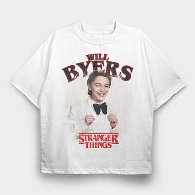 Will Byers Stranger Things, Tricou Oversize Barbati (Unisex)