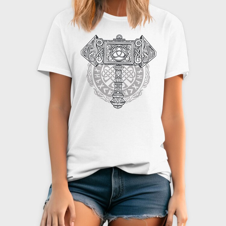 Knot Viking Mjolnir, Tricou Barbati (Unisex)