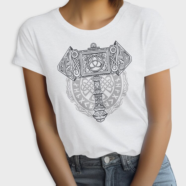 Knot Viking Mjolnir, Tricou Femei