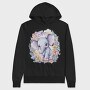 Cute Elephant In Nature Watercolor Tote, Hanorac Oversize Barbati (Unisex)