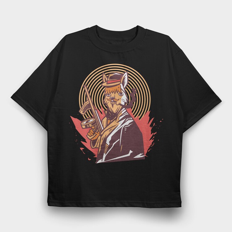 Gangster Alpaca, Tricou Oversize Barbati (Unisex)