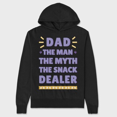 Dad Snack Dealer, Hanorac Oversize Barbati (Unisex)