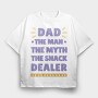 Dad Snack Dealer, Tricou Oversize Barbati (Unisex)
