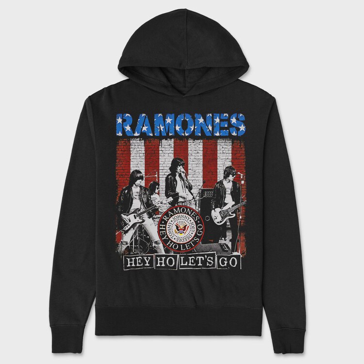 Ramones 2, Hanorac Oversize Barbati (Unisex)