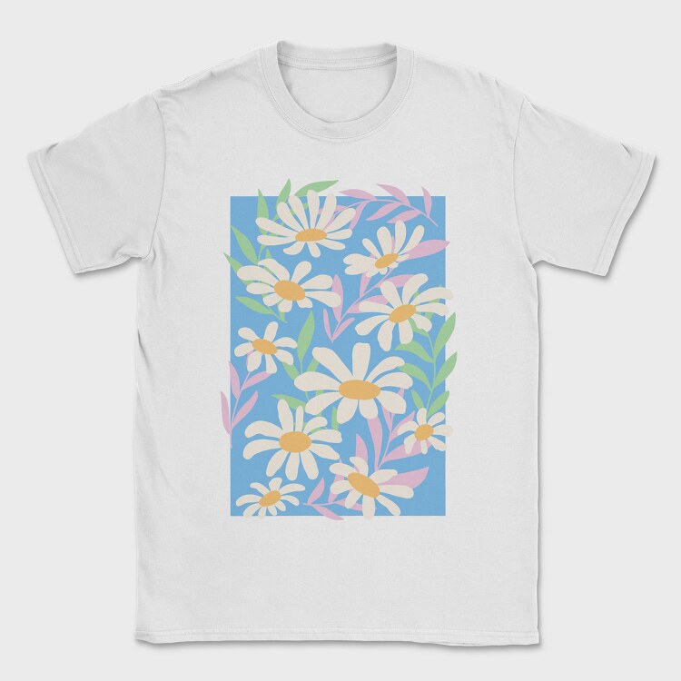 Daisy Flowers Composition Danish, Tricou Barbati (Unisex)