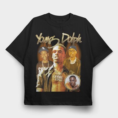 Young Dolph, Tricou Oversize Barbati (Unisex)