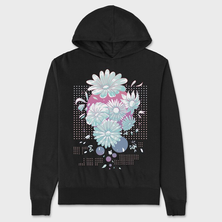 Daisy Flowers, Hanorac Oversize Barbati (Unisex)