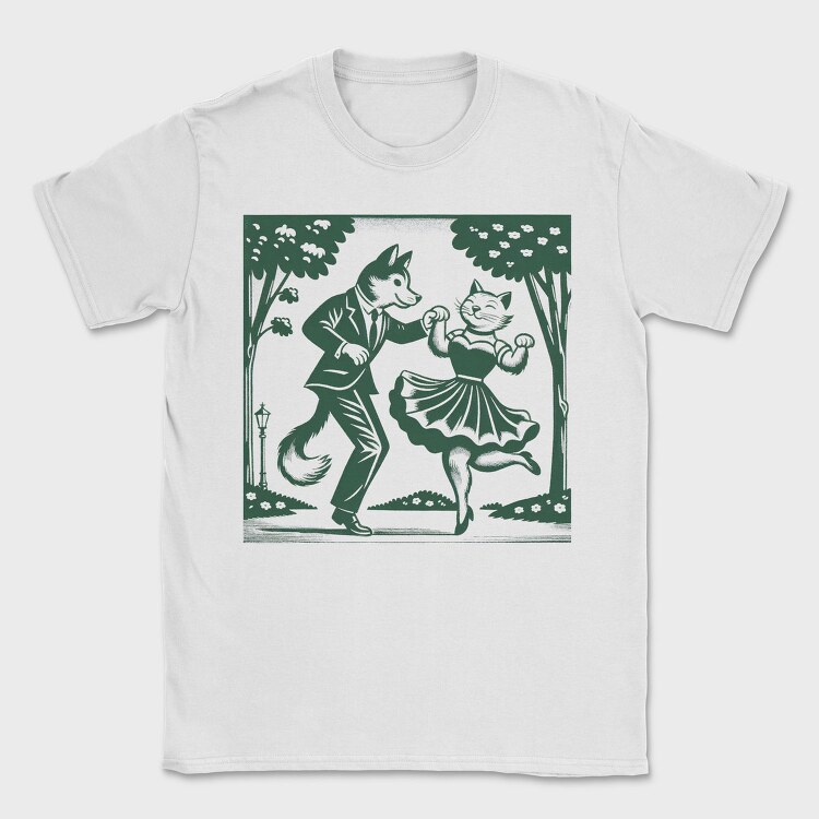 Dancing Foxes Tote, Tricou Barbati (Unisex)