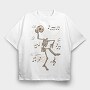 Dancing Skeleton Headless, Tricou Oversize Barbati (Unisex)