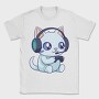 Cute Gamer Cat, Tricou Barbati (Unisex)