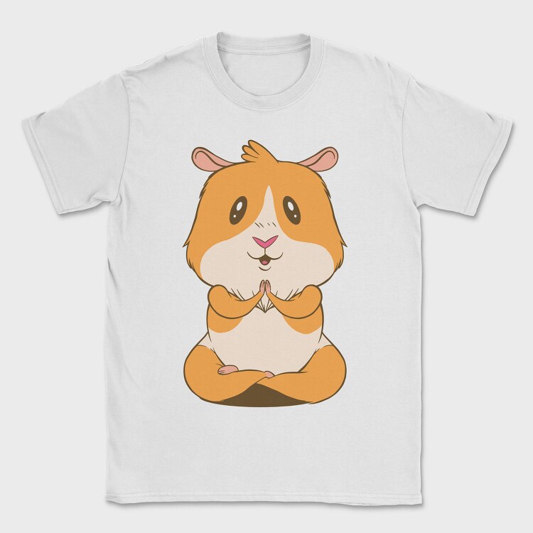 Cute Guinea Pig Yoga, Tricou Barbati (Unisex)