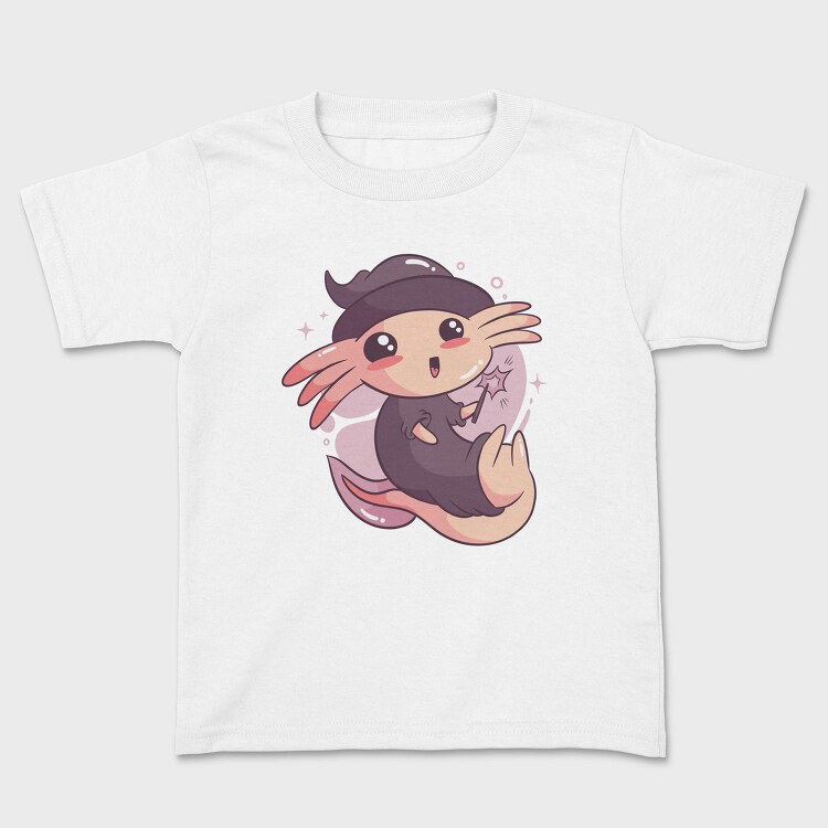 Cute Halloween Axolotl, Tricou Copii