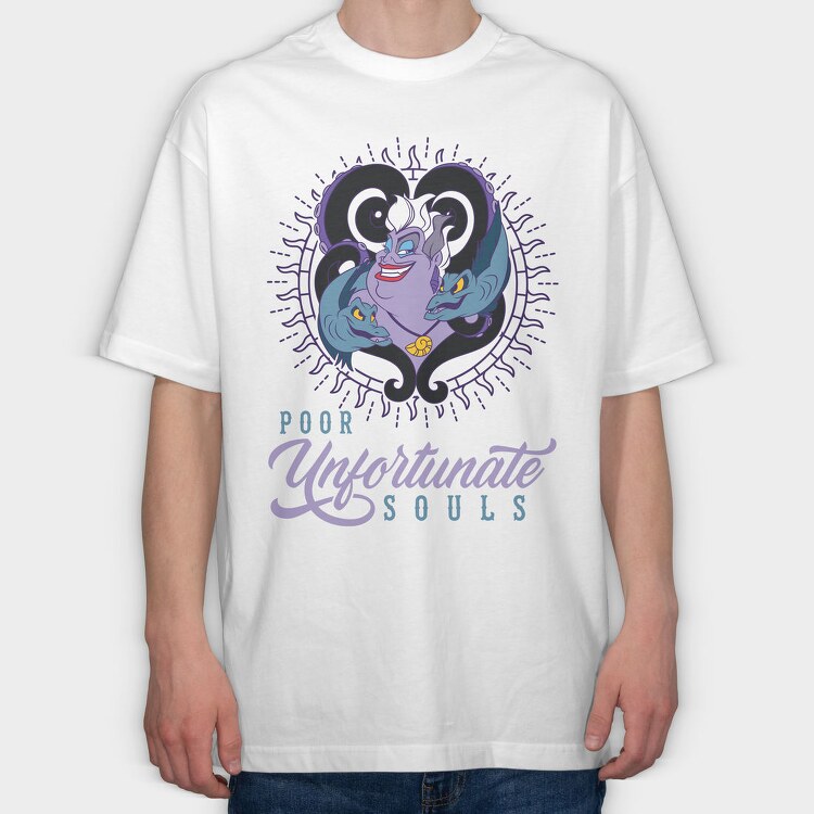 Villanas Disney Ursula A, Tricou Oversize Barbati (Unisex)