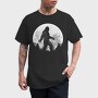 Big Foot Moon Monochrome, Tricou Barbati (Unisex)