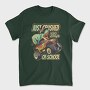 Awesome T Rex Monster Truck Dino School, Tricou Barbati (Unisex)