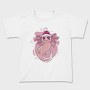 Axolotl In Christmas Hat, Tricou Copii