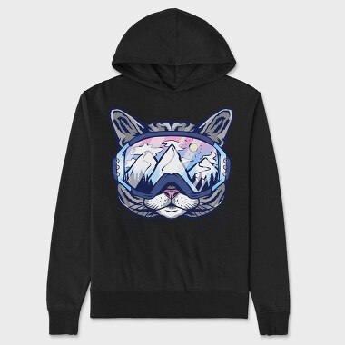 Cat Ski Glasses Skii, Hanorac Oversize Barbati (Unisex)