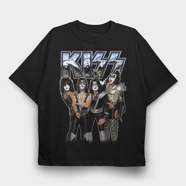 Kiss 2, Tricou Oversize Barbati (Unisex)