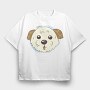 Cute Morkie Dog, Tricou Oversize Barbati (Unisex)