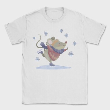 Cute Mouse Skating Mug, Tricou Barbati (Unisex)