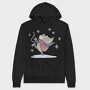 Cute Mouse Skating Mug, Hanorac Oversize Barbati (Unisex)