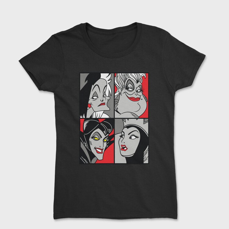 Villanas Disney Pop Art, Tricou Femei
