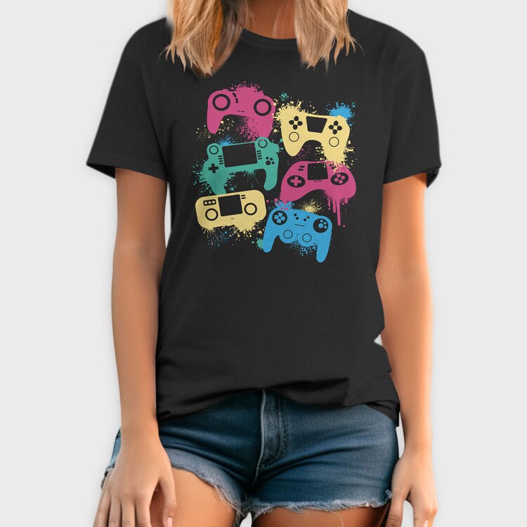 Gaming Joysticks, Tricou Barbati (Unisex)