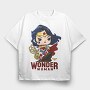 Wonder Woman Comics, Tricou Oversize Barbati (Unisex)