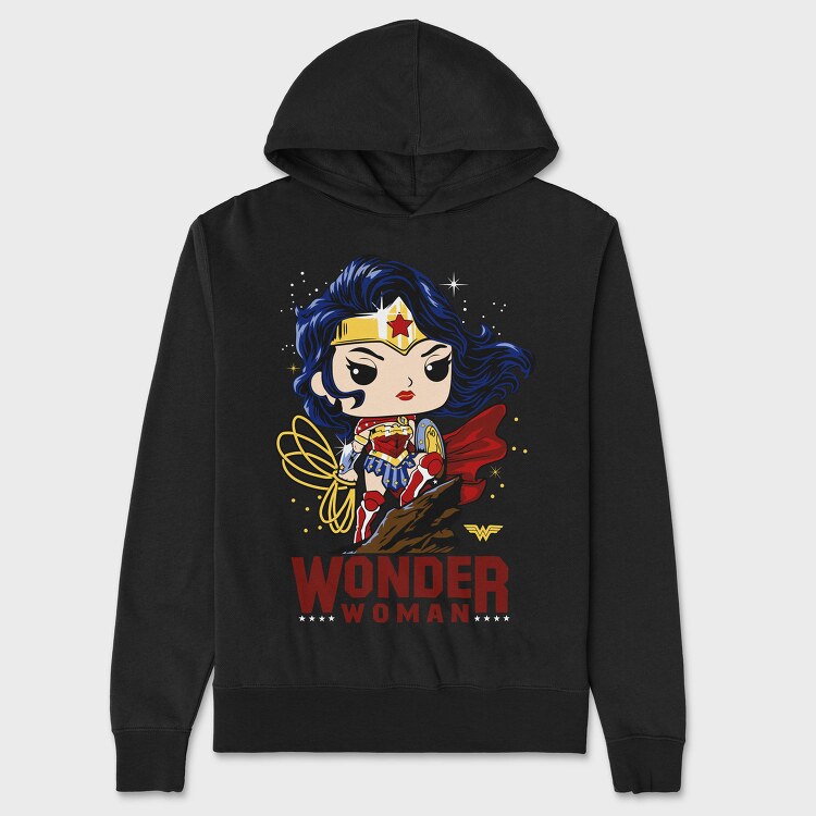Wonder Woman Comics, Hanorac Oversize Barbati (Unisex)