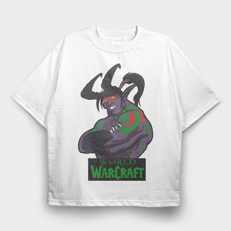 Warcraft 9, Tricou Oversize Barbati (Unisex)