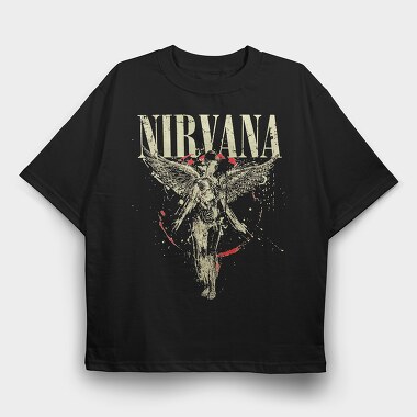 Nirvana 2, Tricou Oversize Barbati (Unisex)