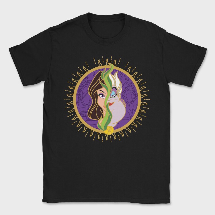 Villanas Disney Ursula B, Tricou Barbati (Unisex)