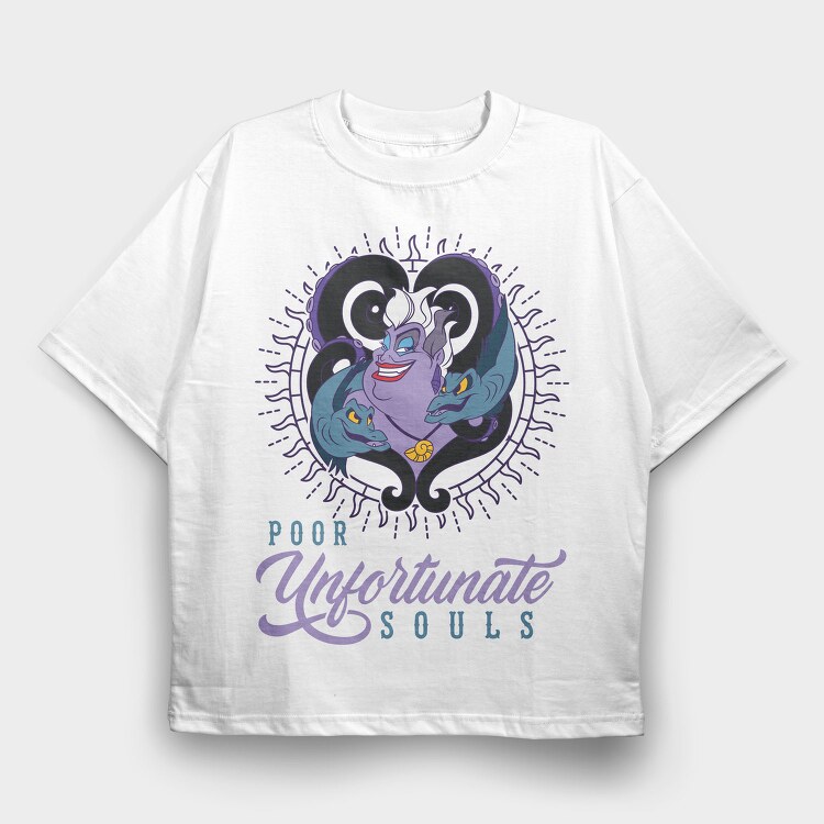Villanas Disney Ursula A, Tricou Oversize Barbati (Unisex)
