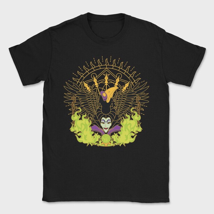 Villanas Disney Malefica D, Tricou Barbati (Unisex)