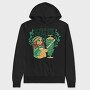 Be Your Own Dealer Cannabis Kebab Doner Kebab Man Weed Bud, Hanorac Oversize Barbati (Unisex)