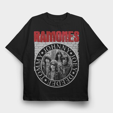 Ramones, Tricou Oversize Barbati (Unisex)