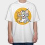 Tom and Jerry 5, Tricou Oversize Barbati (Unisex)