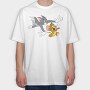 Tom and Jerry 4, Tricou Oversize Barbati (Unisex)